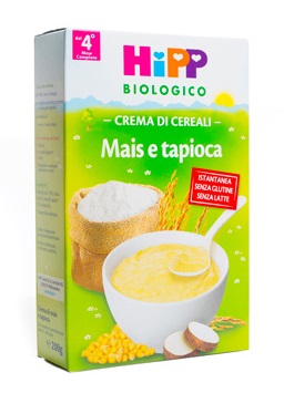 Hipp Biologico crema di Mais e Tapioca  istantanea 200 g