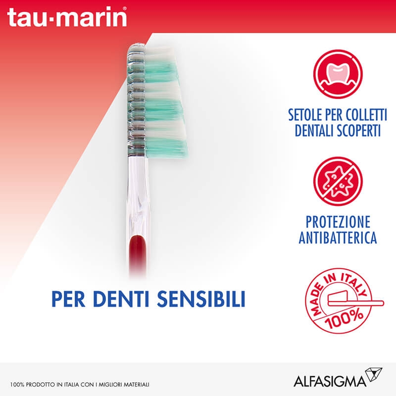 Tau Marin Sensitive Denti Spazzolino Setole Morbide