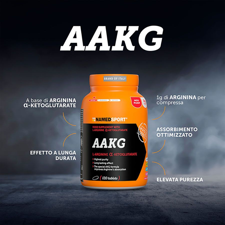 Named Sport AAKG 120 Compresse -  Integratore Di Arginina α-Ketoglutarato
