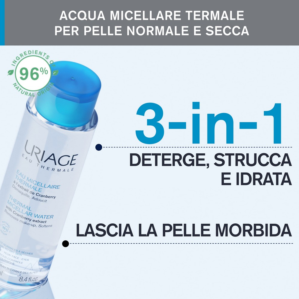 URIAGE Acqua micellare termale di Uriage per pelle da normale a secca - 250ML