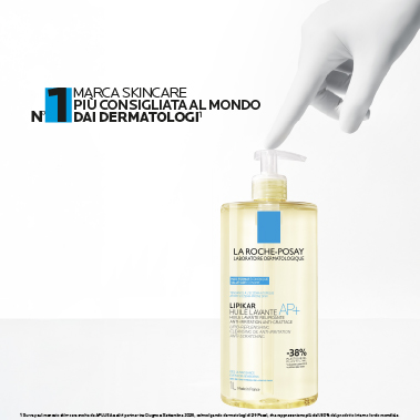 La Roche-Posay Lipikar - Huile Lavante AP+ Olio Lavante Relipidante Anti-Arrossamenti E Anti-Prurito 1 Litro