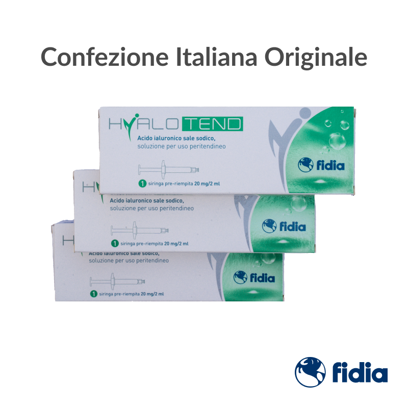 HYALOTEND - Siringa di acido ialuronico - 3 Pezzi - 20mg/2ml - Confezione Italiana Originale