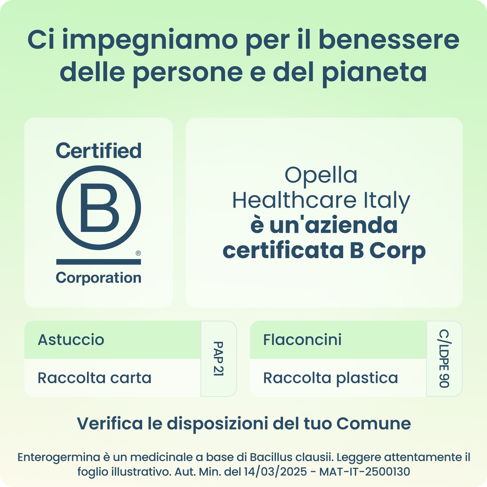 Enterogermina sospensione orale - 2 miliardi - 10 flaconcini - 5 ml 