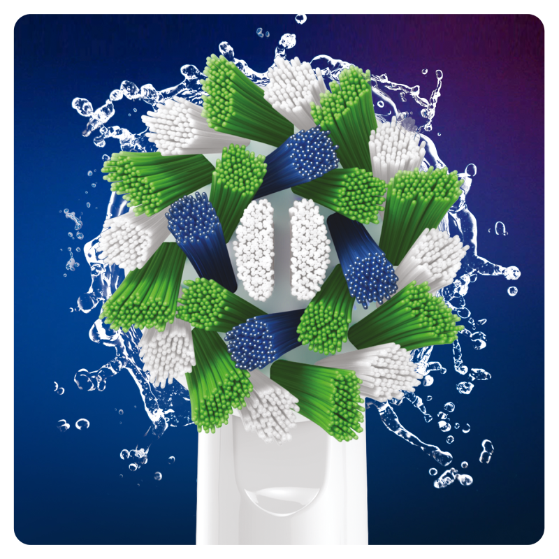 Oral-B CrossAction Testine Di Ricambio Con Tecnologia CleanMaximiser, Confezione Da 5 Pezzi