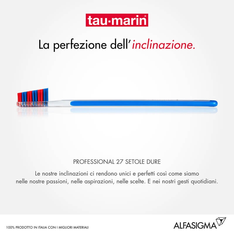 Tau-Marin Spazzolino Professional 27 Setole Dure Testina Piccola