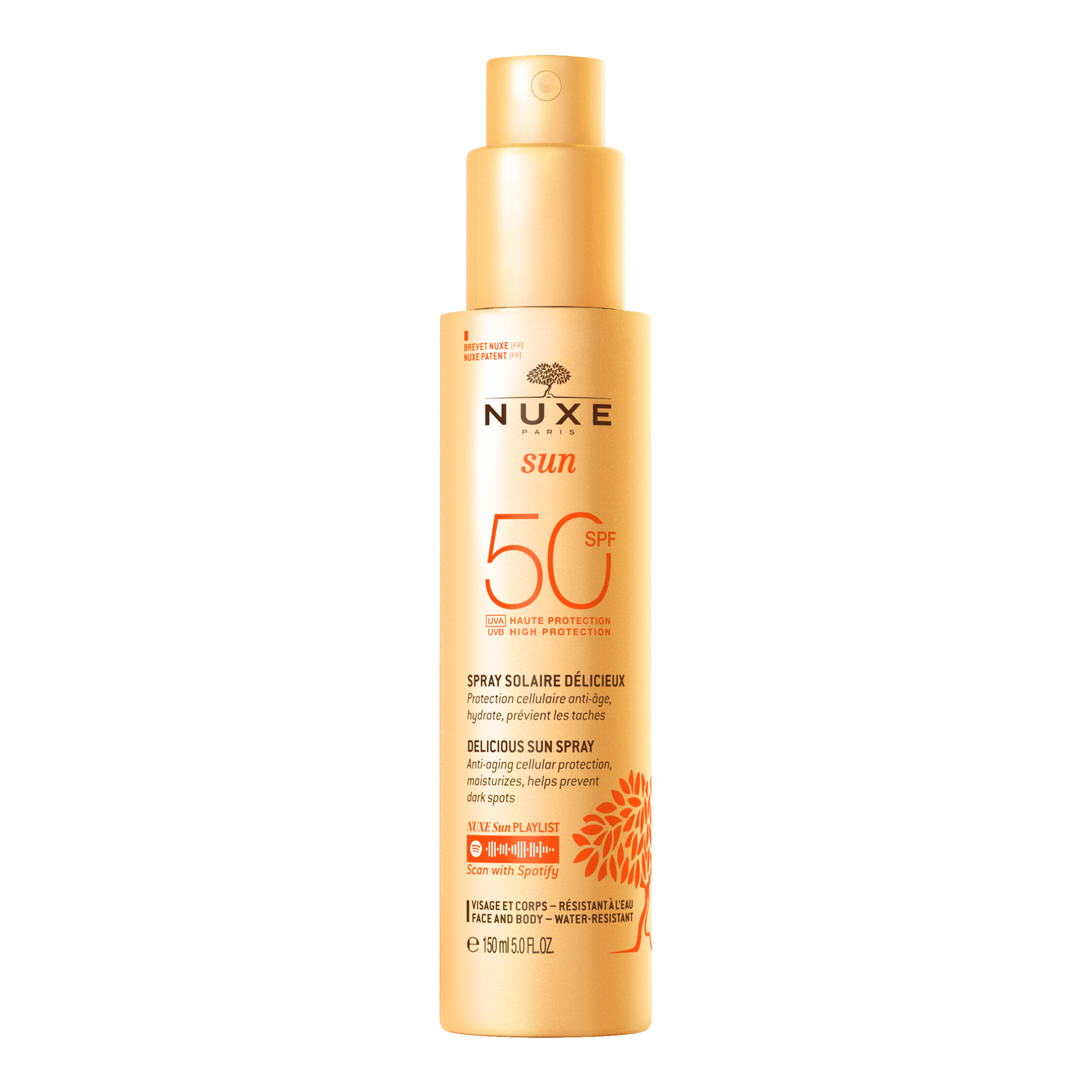 Nuxe - Sun - Spray Solare Alta Protezione SPF50 Viso E Corpo 150 ml