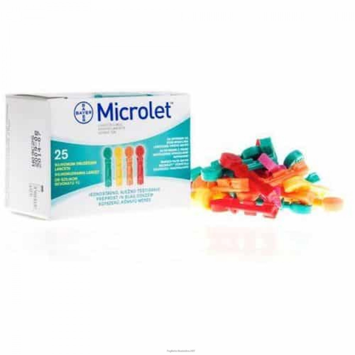 Microlet Lancette Pungidito Colorate - 25 Pezzi