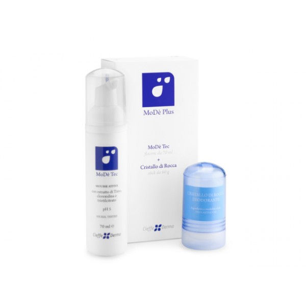 Modè Plus Mousse Attiva + Deodorante Stick Detersione e Igiene Quotidiana