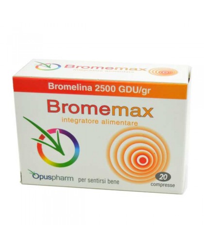 Opuspharm Bromemax Integratore Alimentare Alla Bromelina 20 Compresse