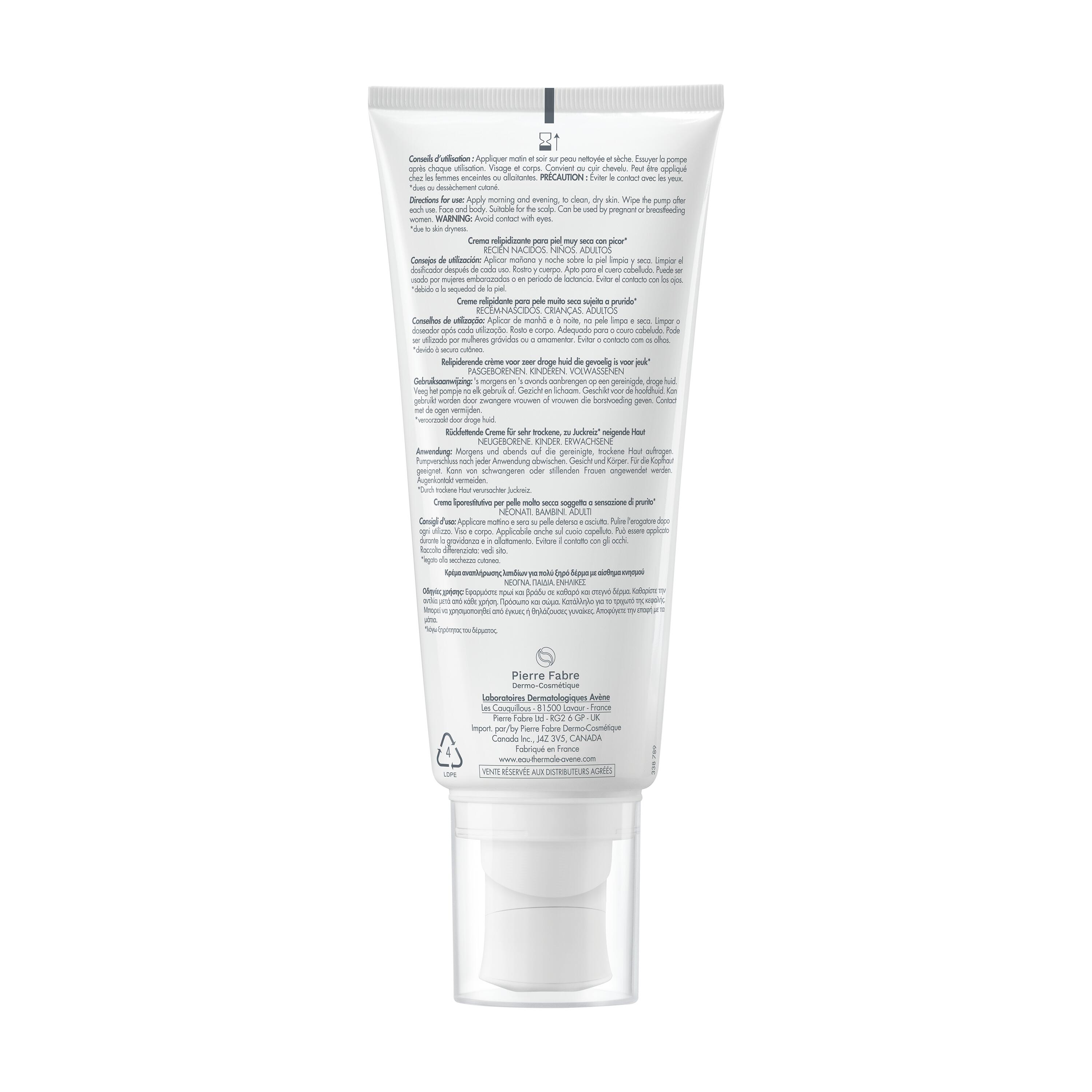Avène Xeracalm AD - Crema Liporestitutiva Per Pelle Molto Secca E Atopica 200 ml