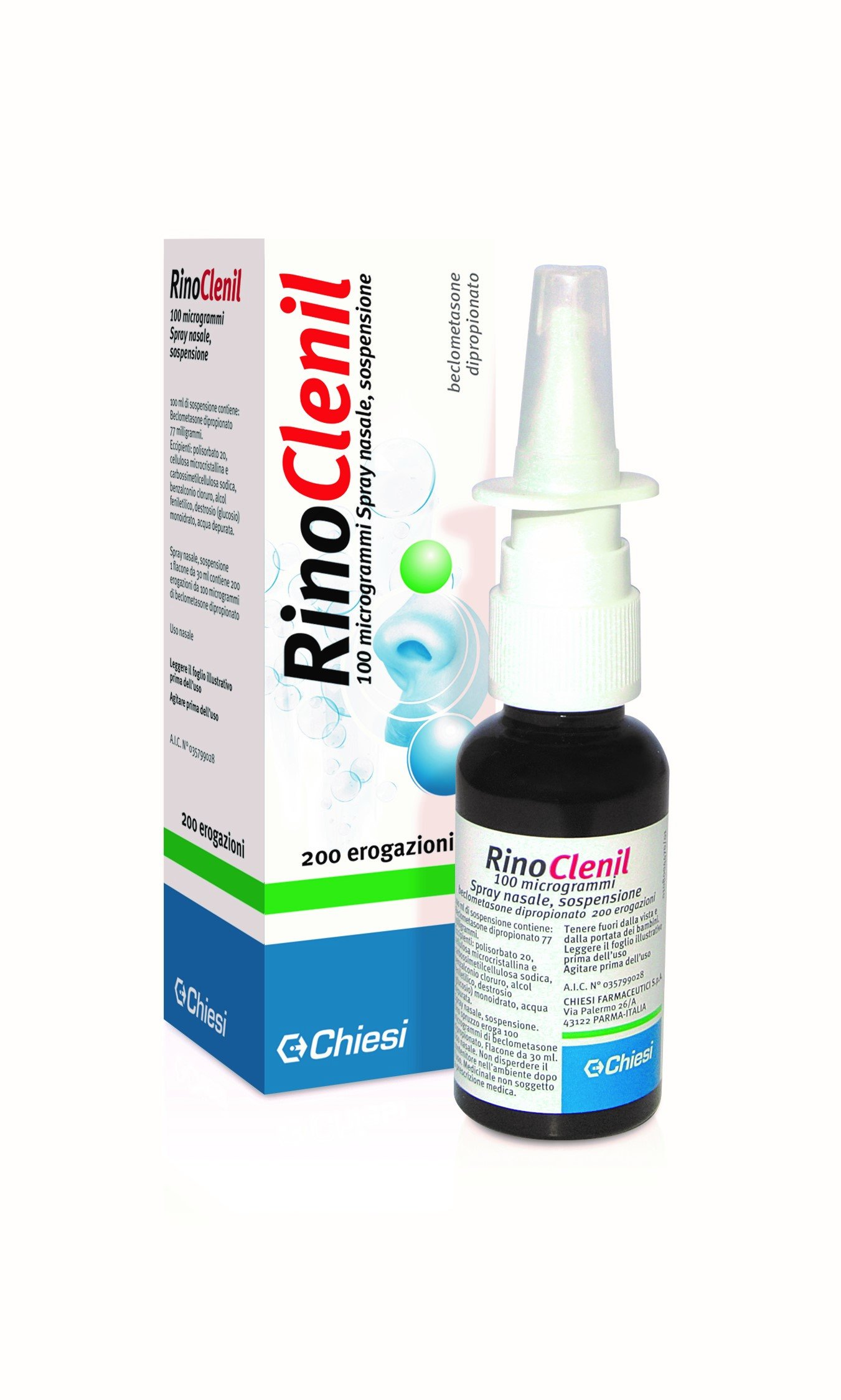 Rinoclenil spray nasale 100 mcg Beclometasone Dipropionato