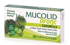 Farmaderbe Caramelle Mucolid Bronc propoli e pino 24 pezzi