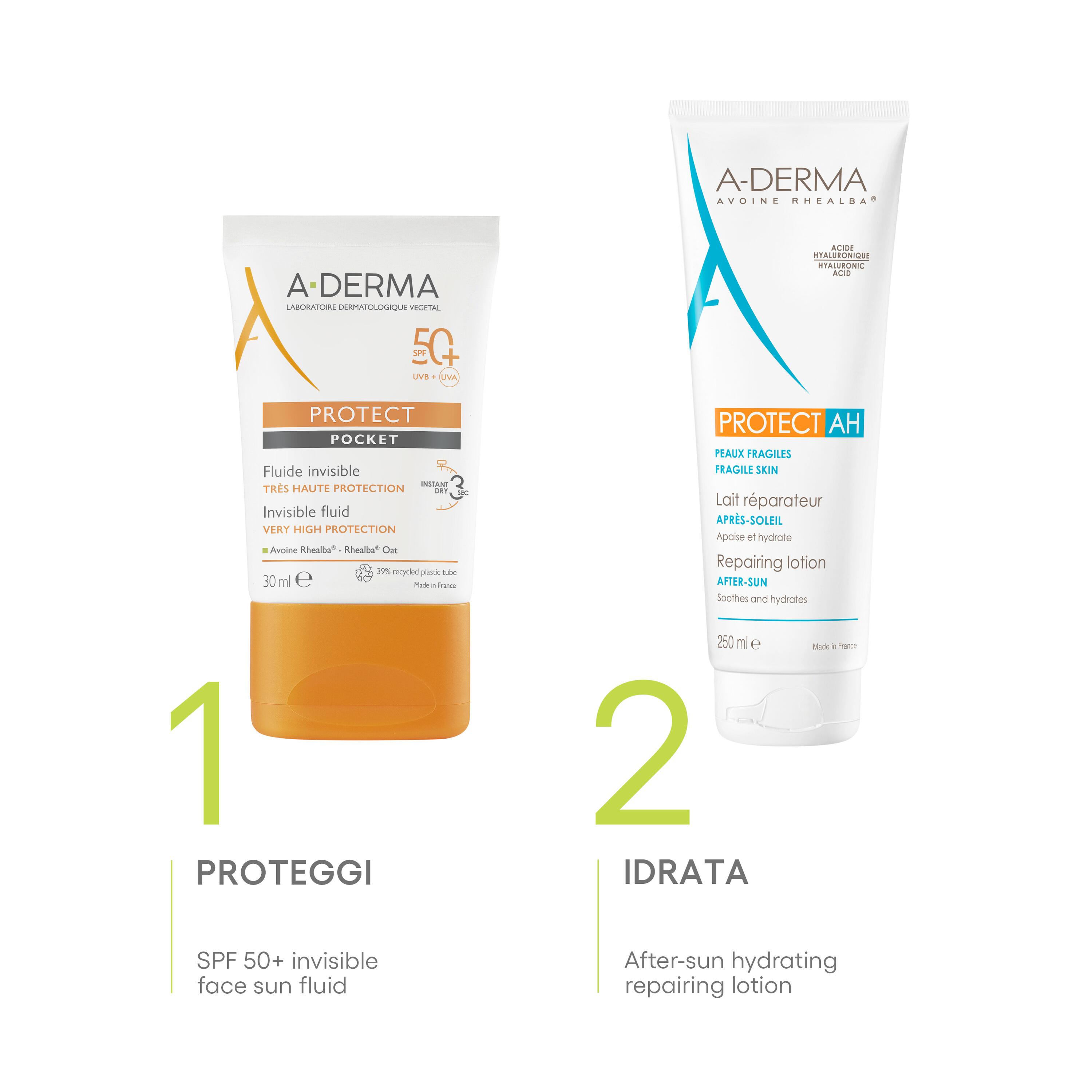 A-Derma Protect AH Latte Doposole Ristrutturante Pelle Fragile 250 ml