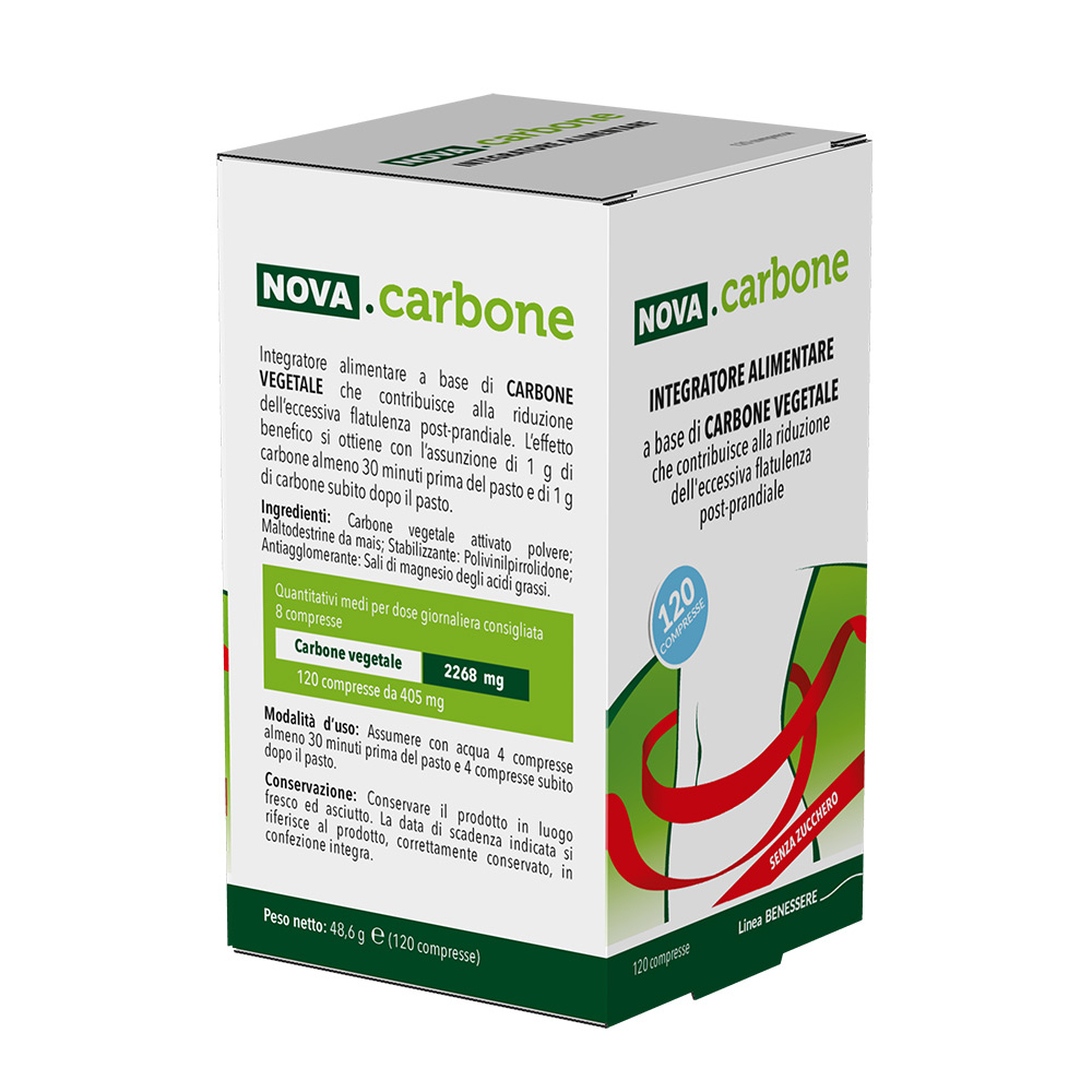 Nova Carbone Vegetale 120 Compresse