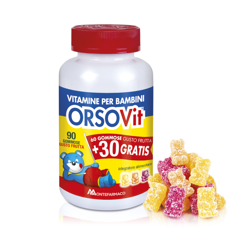 Orsovit Caramelle Gommose Con Vitamine Gusto Frutta 90 Caramelle