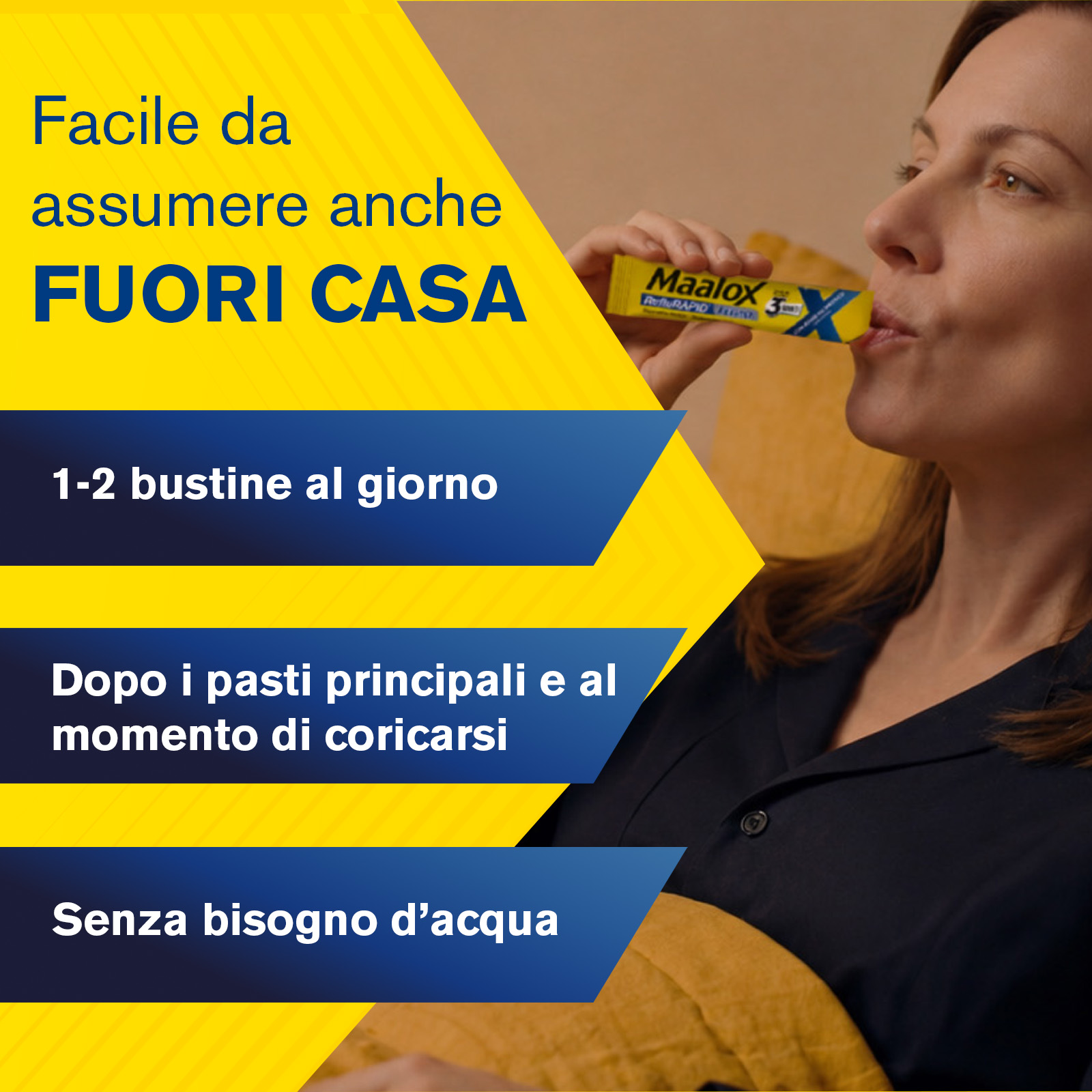 Maalox RefluRAPID Advance 20 Bustine Da 10 ml - Antiacido Per Reflusso Gastroesofageo E Bruciore di Stomaco