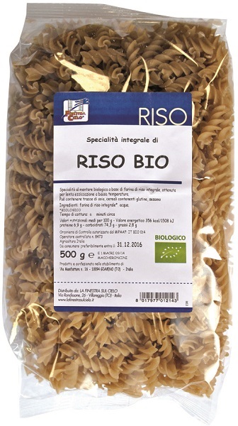 La Finestra sul Cielo Fusilli Di Riso Integrale Bio 500 g