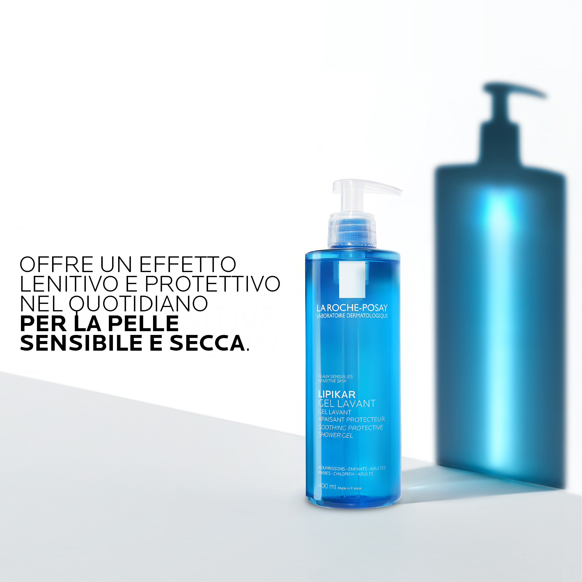 La Roche-Posay Lipikar - Gel Lavant Gel Doccia Detergente Delicato Per Pelle Secca E Sensibile 400 ml