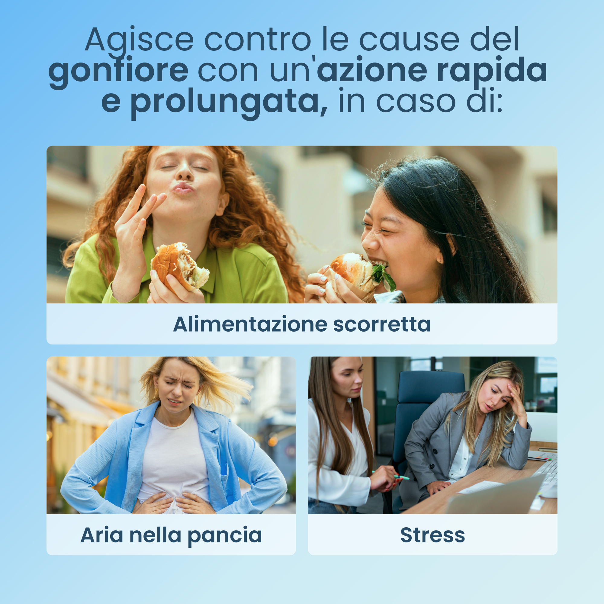 Enterogermina Gonfiore 20 Bustine Gusto Pesca - Integratore Con Probiotici, Enzimi Digestivi E Fermenti Lattici Per Il Gonfiore Addominale