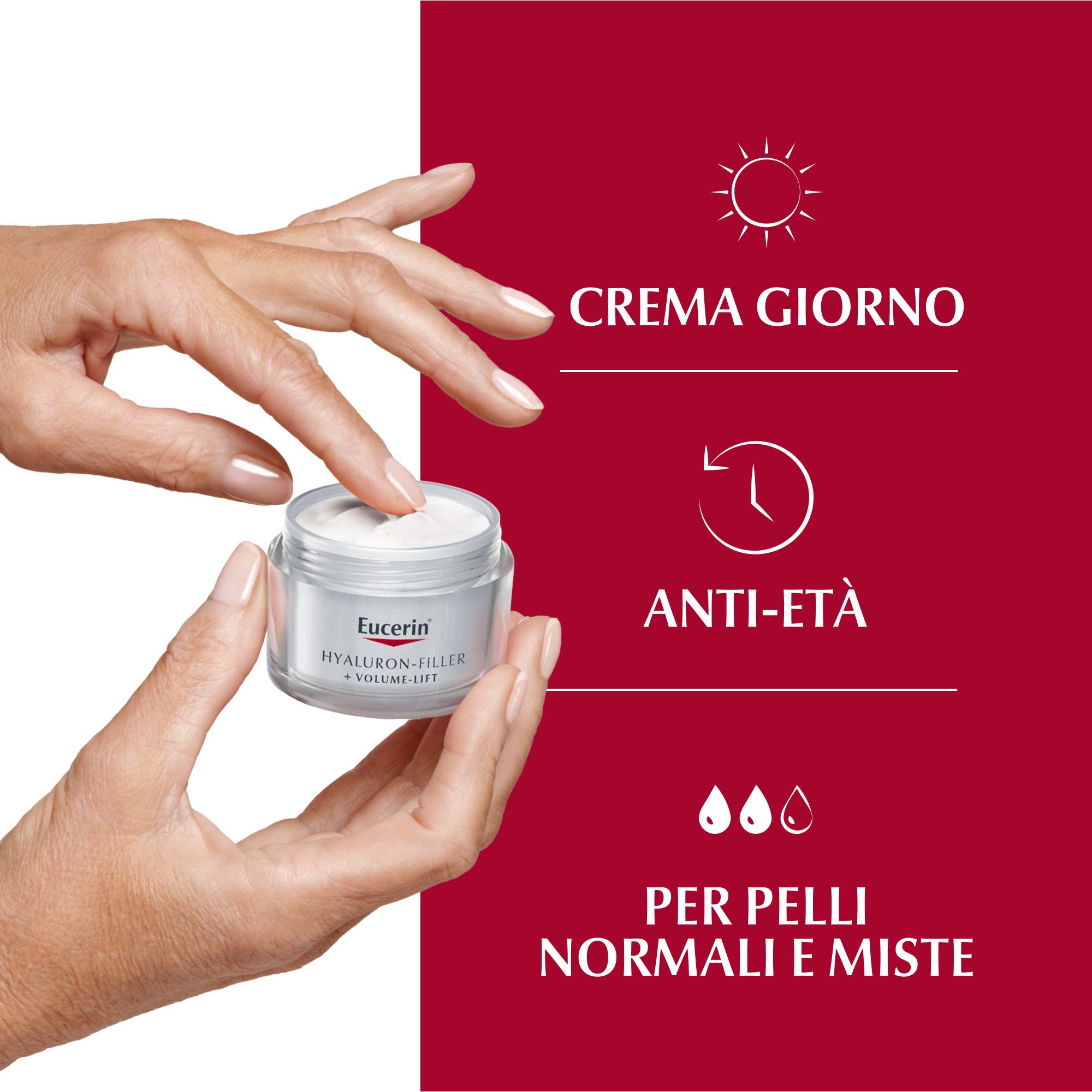 Eucerin Hyaluron-Filler Volume crema Giorno pelle mista 50mL