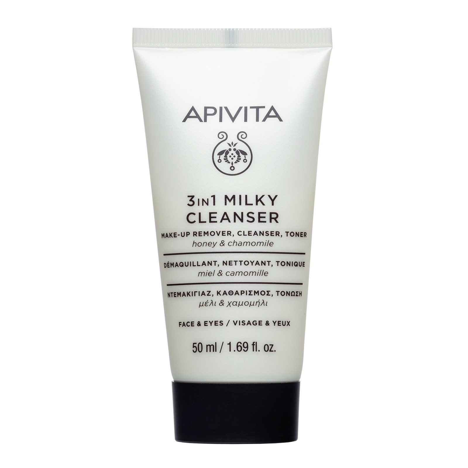 Apivita - Latte Detergente Struccante 3 In 1 Viso e Occhi Per Pelle Sensibile Travel Size 75 ml