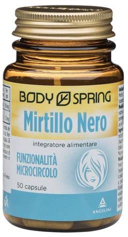 Body Spring Mirtillo Nero Integratore Funzione Visiva 50 Capsule