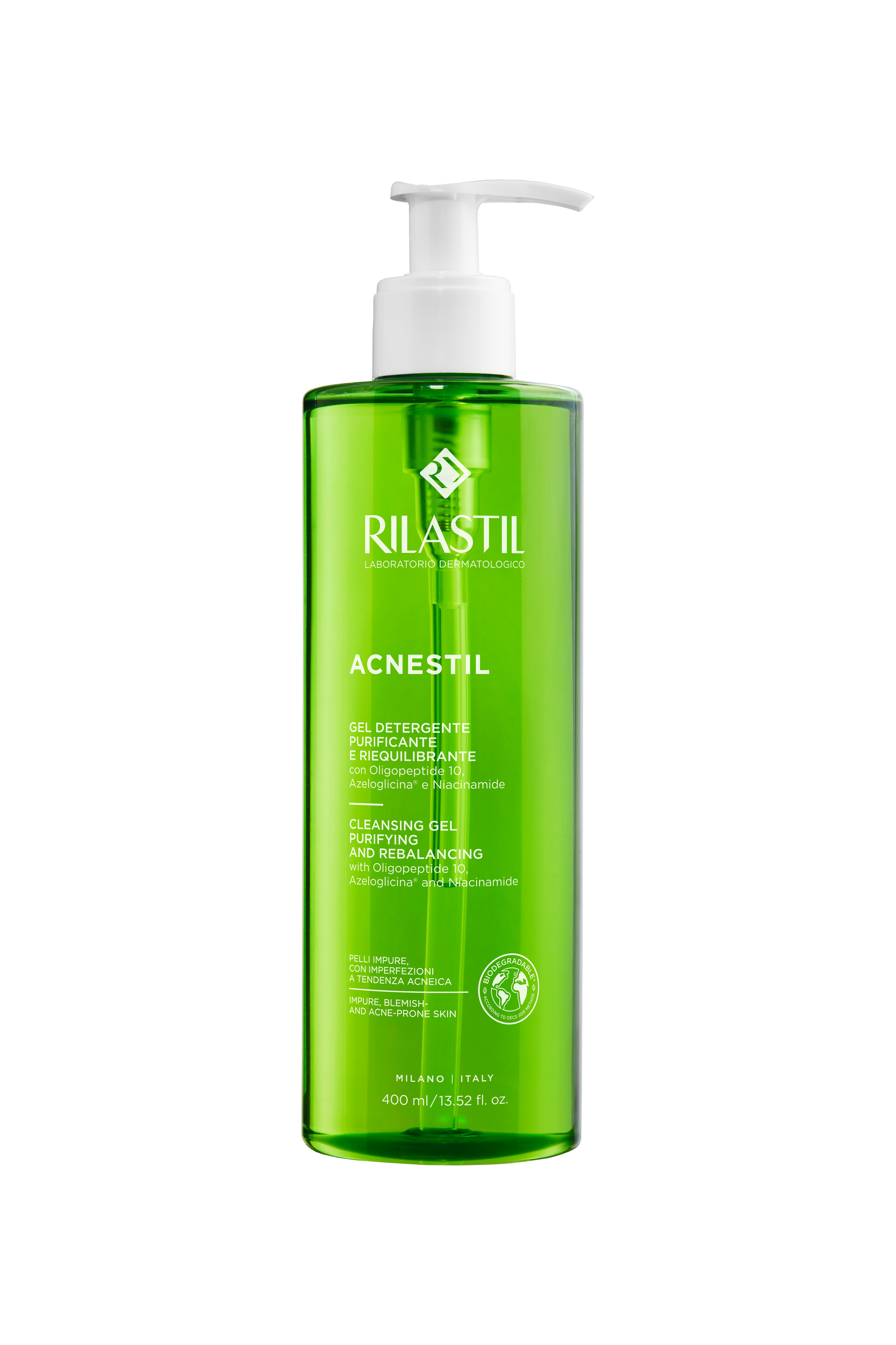 Rilastil Acnestil - Gel Detergente Purificante E Riequilibrante 400 ml