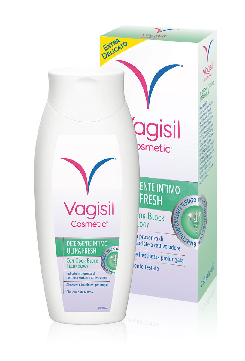 Vagisil Detergente Ultra Fresh Per l'Igiene Intima Quotidiana, Rinfrescante. Con Aloe Vera. 24h di Protezione Dagli Odori. 250ml