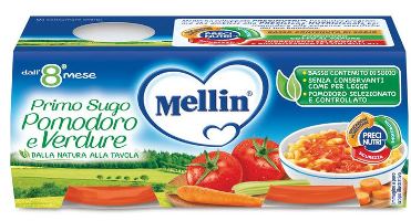 Mellin Primi Sughi Pomodore E Verdure 2 x 80 g