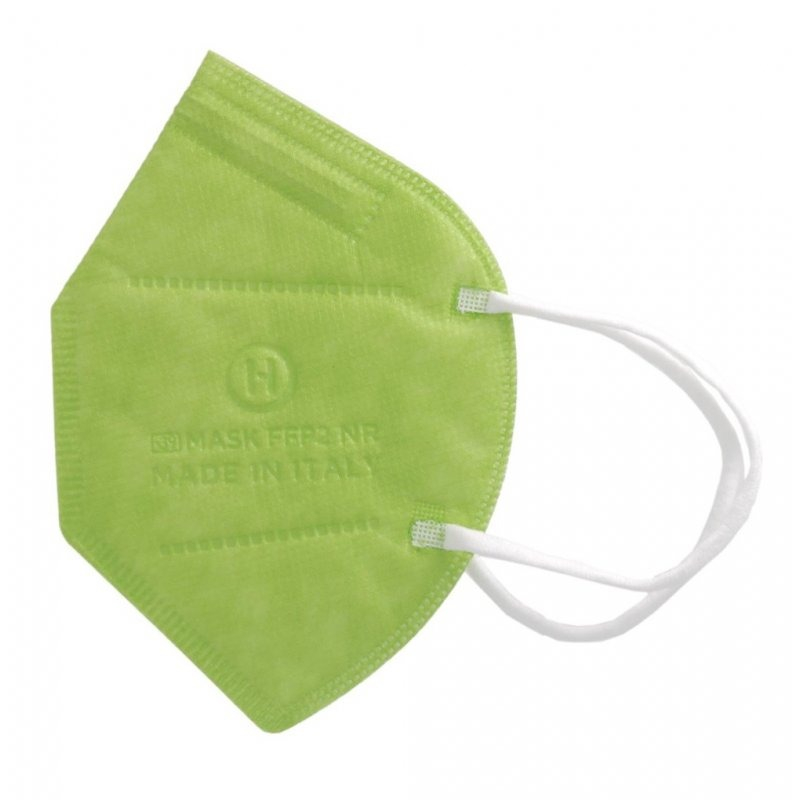 MASCHERINA FILTRANTE FFP2  M28 Made in Italy  Colore VERDE 1 pezzo