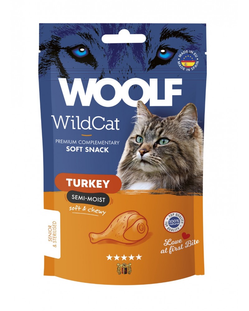 MAST WOOLF WILD GATTO SOFT SNACK TACCHINO 50GR