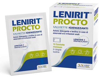 Lenirit Procto Salviette Igienizzanti lenitive e rinfrescanti 10 pezzi