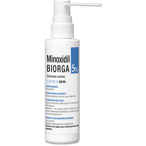 Minoxidil Biorga - Soluzione Cutanea 5% - 60 ml