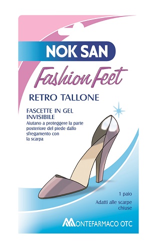 Nok San Fashion Feet Fascetta Per Retro Tallone 1 Paio