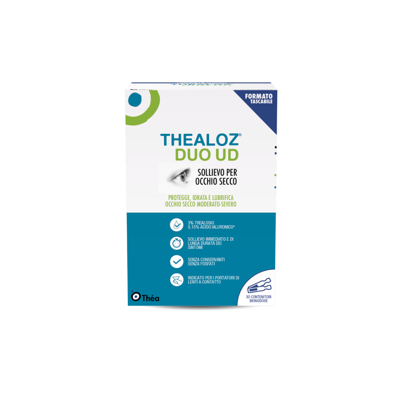Thealoz Duo UD Gocce Oculari Lubrificanti e Protettive 30 monodose 0,4 mL