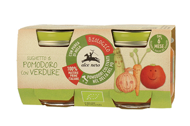 ALCE NERO BIO SUGO POMODORO VERDURE 2X80