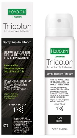 Specchiasol Tricolor Spray Rapido Ritocco Nero 75 ml