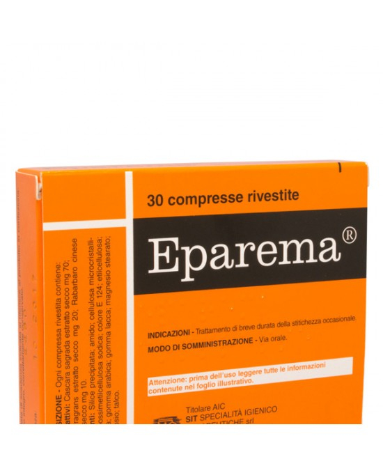 Eparema 70mg + 20mg + 10mg Cascara Boldo Rabarbaro 30 Compresse Rivestite