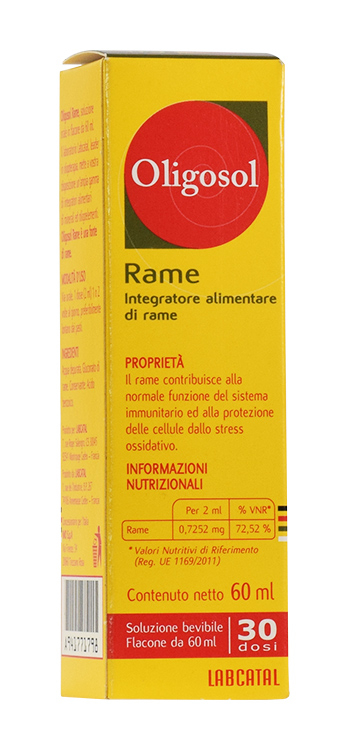 Labcatal Oligosol Rame integratore alimentare di rame 60ml