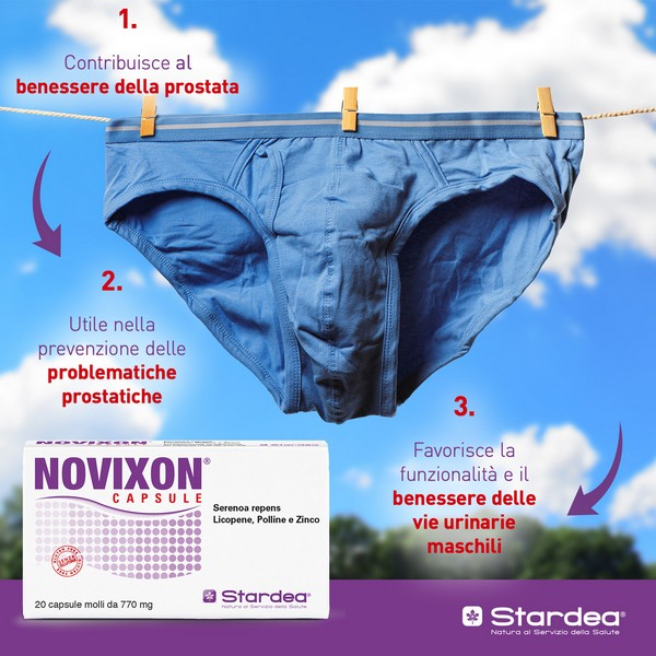 Novixon Integratore Benessere Prostata 20 Capsule Softgel