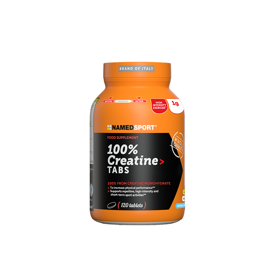 Named Sport - 100% Creatine Tabs 80 Mesh 120 Compresse - Integratore Di Creatina