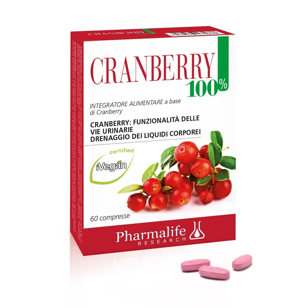 Pharmalife Research Cranberry 100% Integratore per le Vie Urinarie