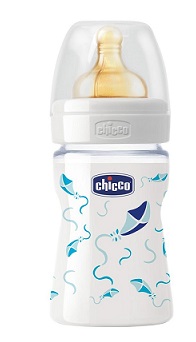 Chicco Biberon Nature Vetro Deco Boy Silicone 150ml
