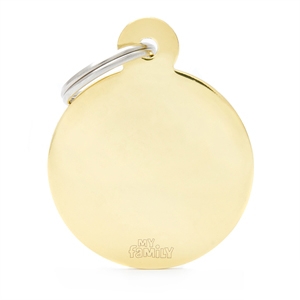 MY FAMILY MEDAGLIETTA CERCHIO (L) OTTONE ORO (REF. MFB17)