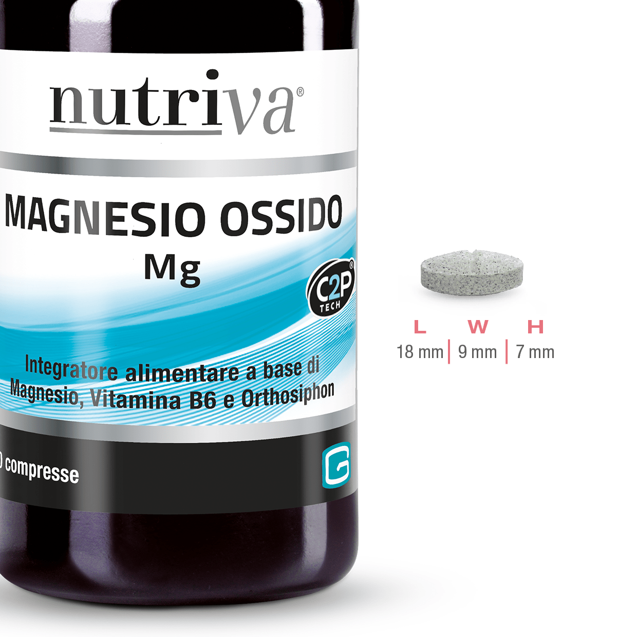 Nutriva Magnesio Ossido Integratore 50 Compresse