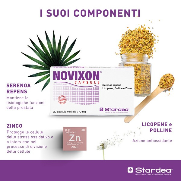 Novixon Integratore Benessere Prostata 20 Capsule Softgel