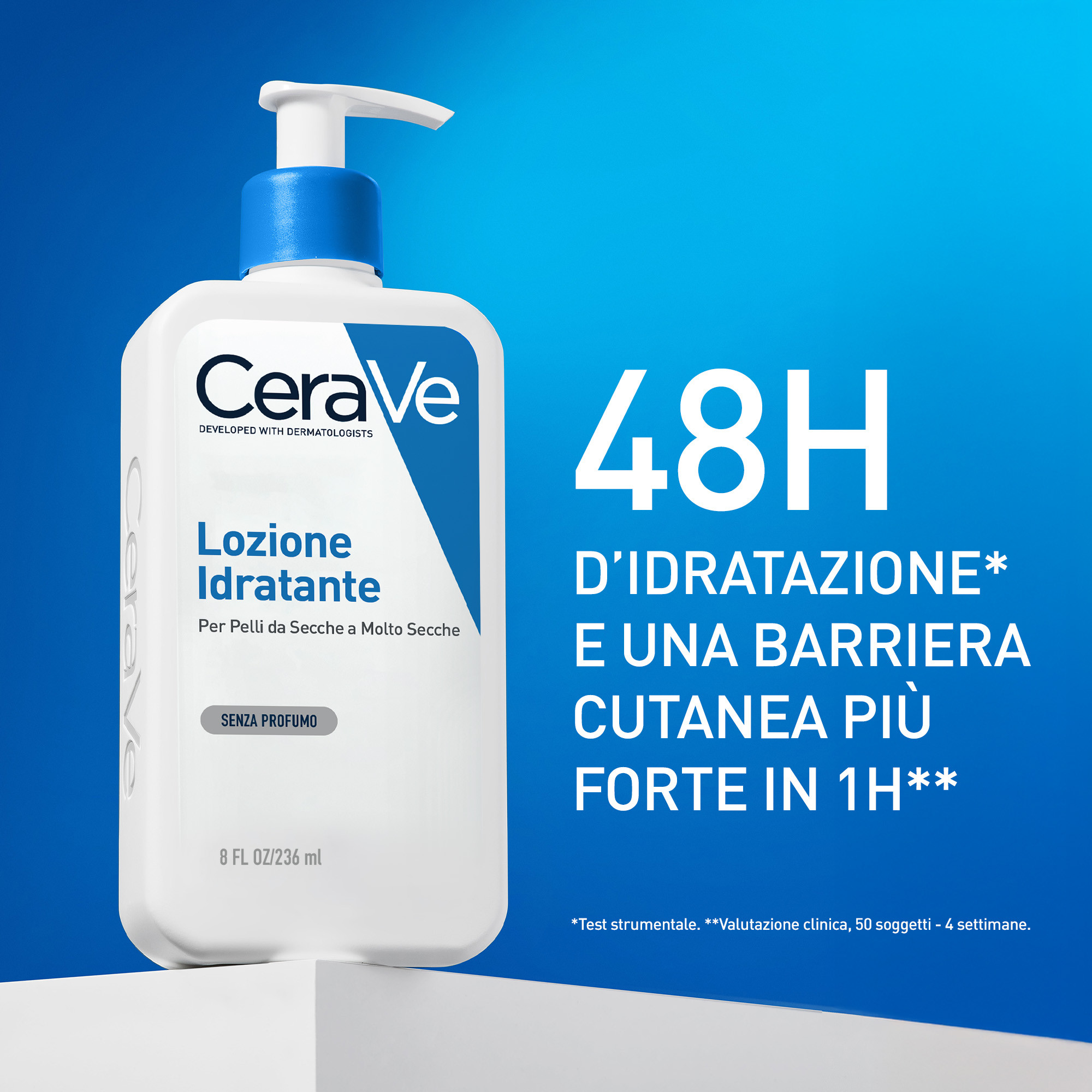 CeraVe Refill Lozione Idratante Corpo Per pelli da normali a secche per il corpo e il viso, 236 ml