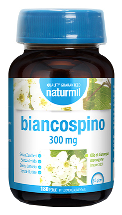 Dietmed Naturmil - Biancospino 300mg Integratore Alimentare, 180 Capsule