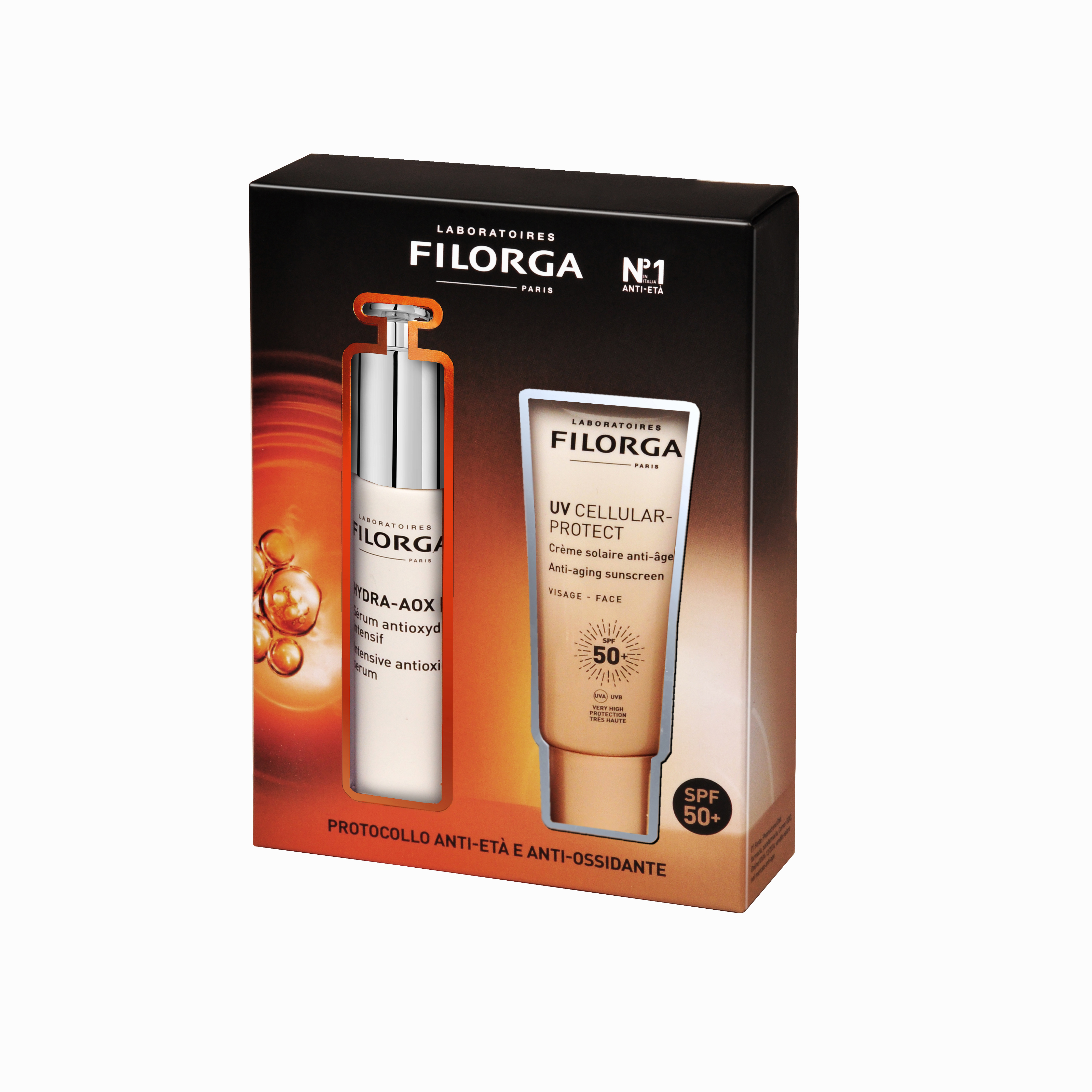 FILORGA COFANETTO SOLARE HYDRA-AOX [5] + UV CELLULAR PROTECT - anti-età e anti-ossidante 
