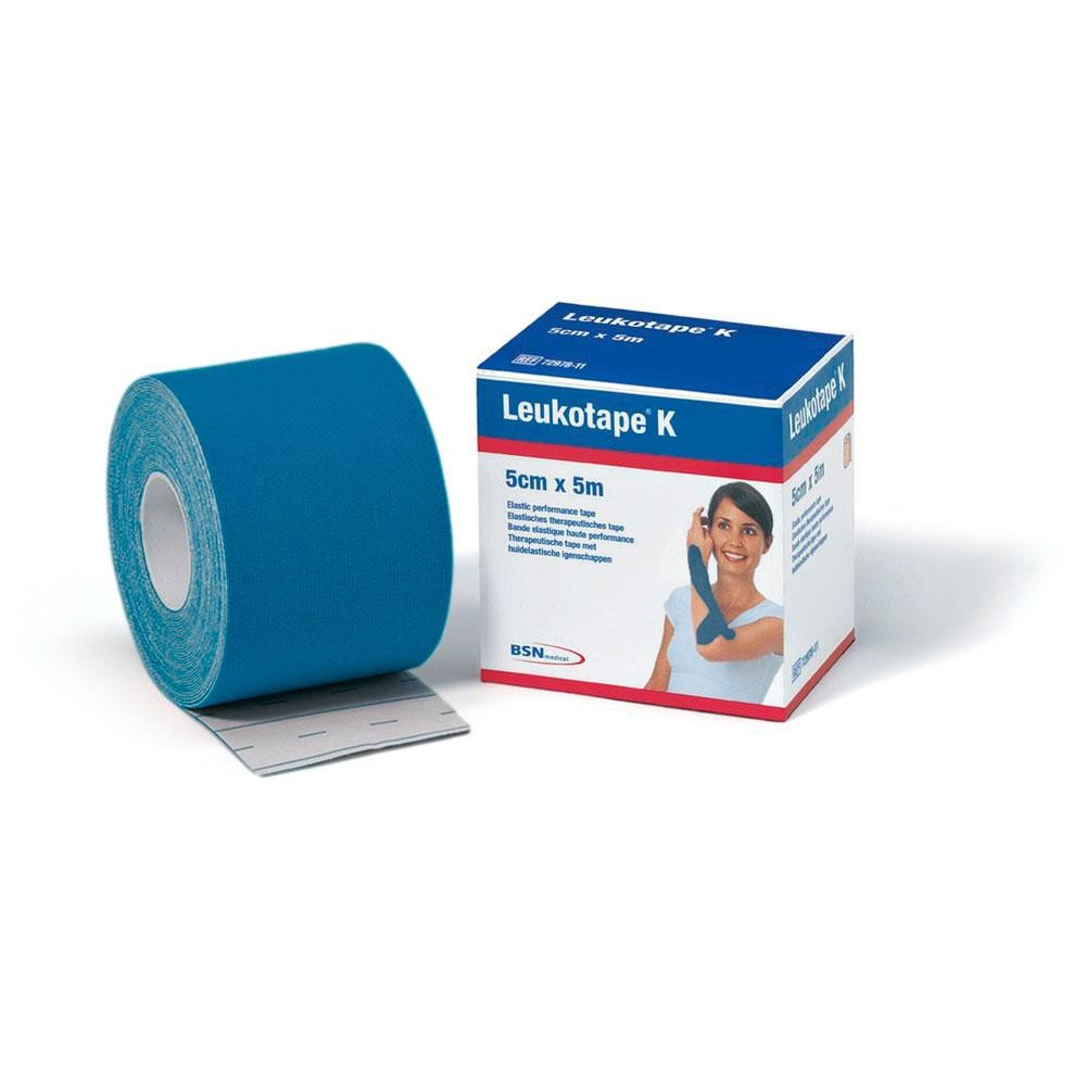 Leukotape K Cerotto Taping Colore Blu cm 5x5 m